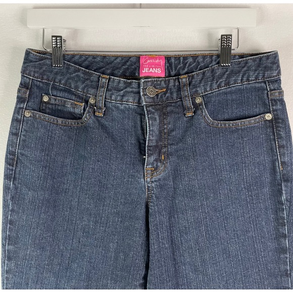 The Limited Jeans Cassidy Women's Embellished Pockets Dark Wash Bootcut Sz 8‎ - Picture 3 of 10